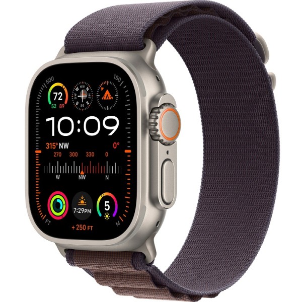 Apple Watch Ultra 2 (2023) 49mm Titanium Case ремешок Indigo Alpine loop