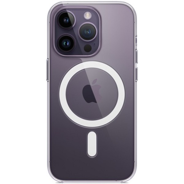 Silicone case iPhone 14 Pro MagSafe прозрачный