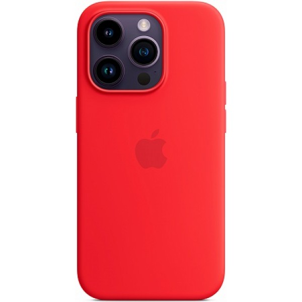 Silicone case iPhone 14 Pro MagSafe Red