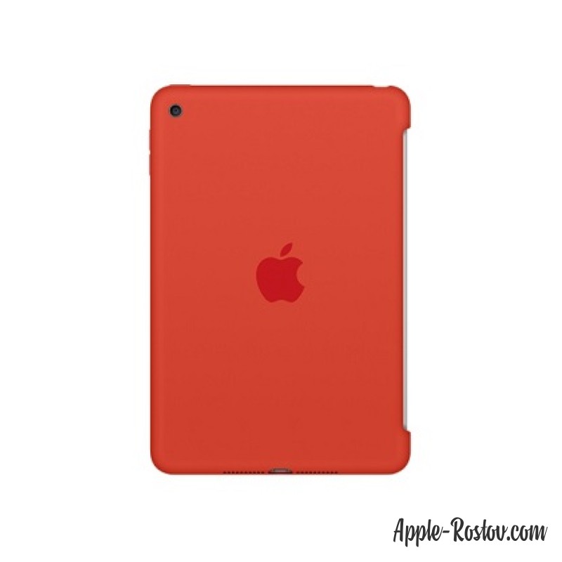 Силиконовый чехол для iPad mini 4 оранжевого цвета