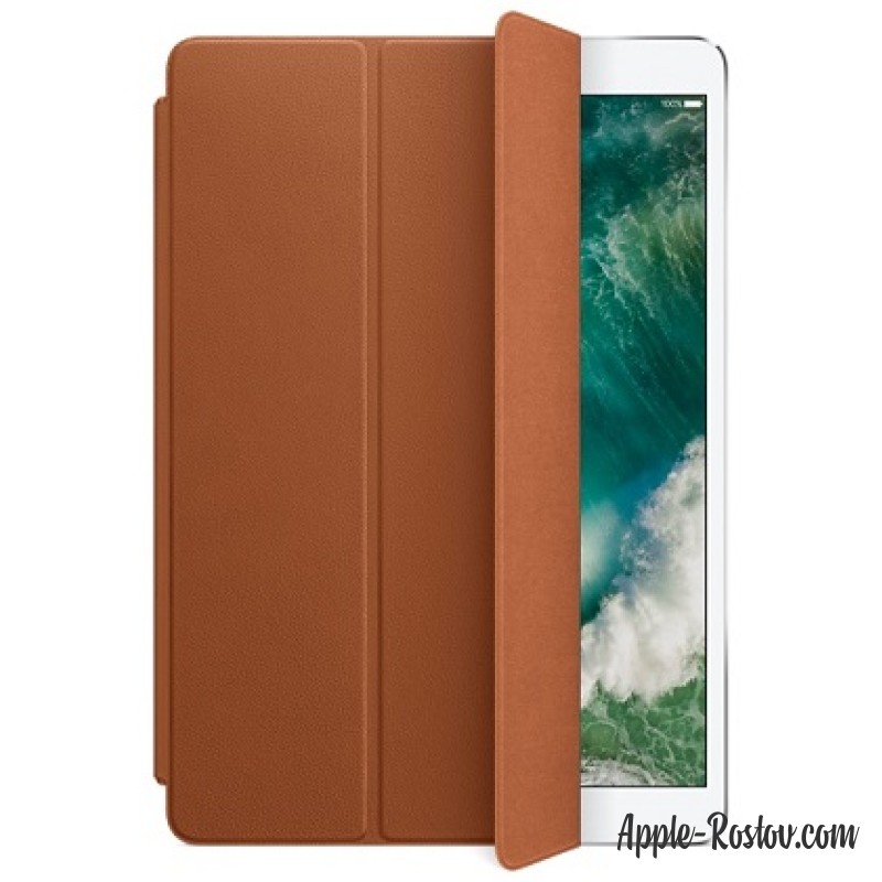 Кожаная обложка Smart Cover для iPad Pro 10.5 золотисто-коричневого цвета