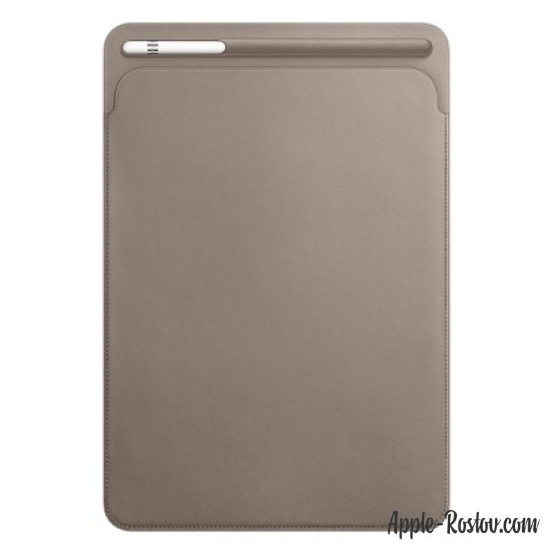 Кожаный чехол-футляр для iPad Pro 10.5 платиново-серого цвета