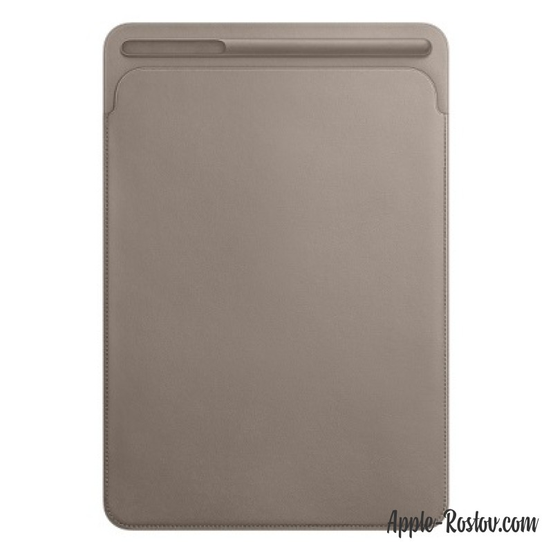 Кожаный чехол-футляр для iPad Pro 10.5 платиново-серого цвета