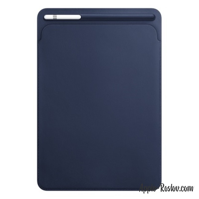 Кожаный чехол-футляр для iPad Pro 10.5 тёмно-синего цвета