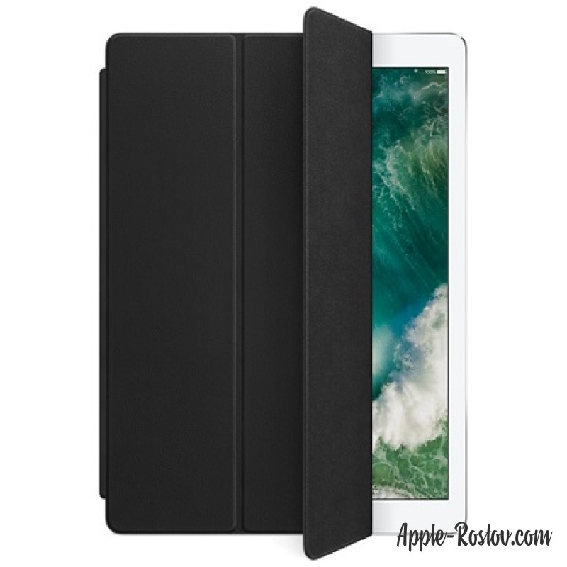 Кожаная обложка Smart Cover для iPad Pro 12.9 чёрного цвета