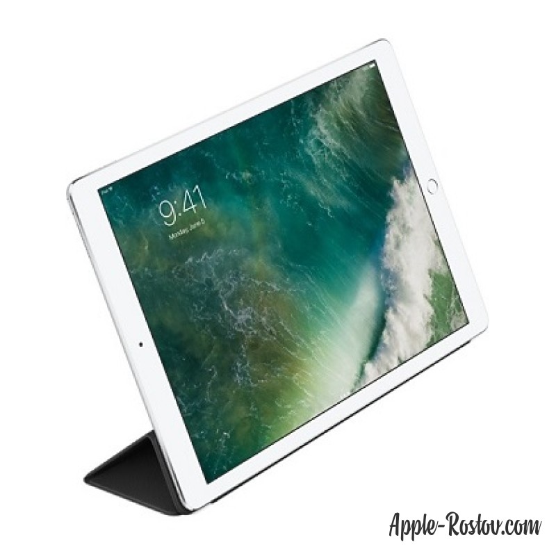 Кожаная обложка Smart Cover для iPad Pro 12.9 чёрного цвета
