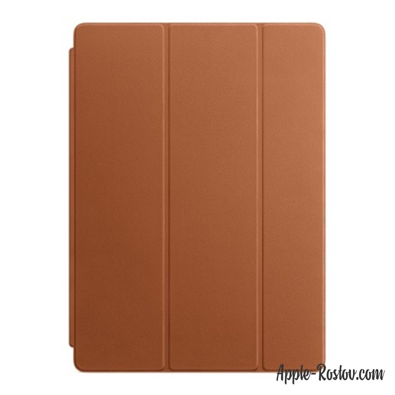 Кожаная обложка Smart Cover для iPad Pro 12.9 золотисто-коричневого цвета