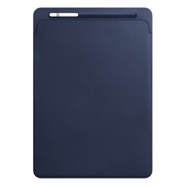 Кожаный чехол-футляр для iPad Pro 12.9 тёмно-синего цвета