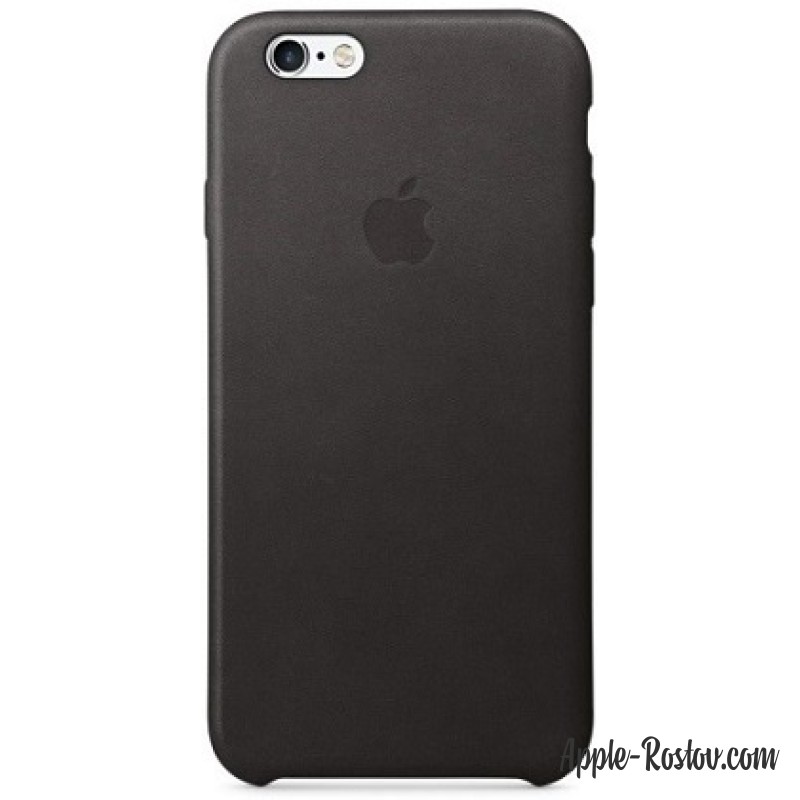 Кожаный чехол для iPhone 6/6s чёрного цвета