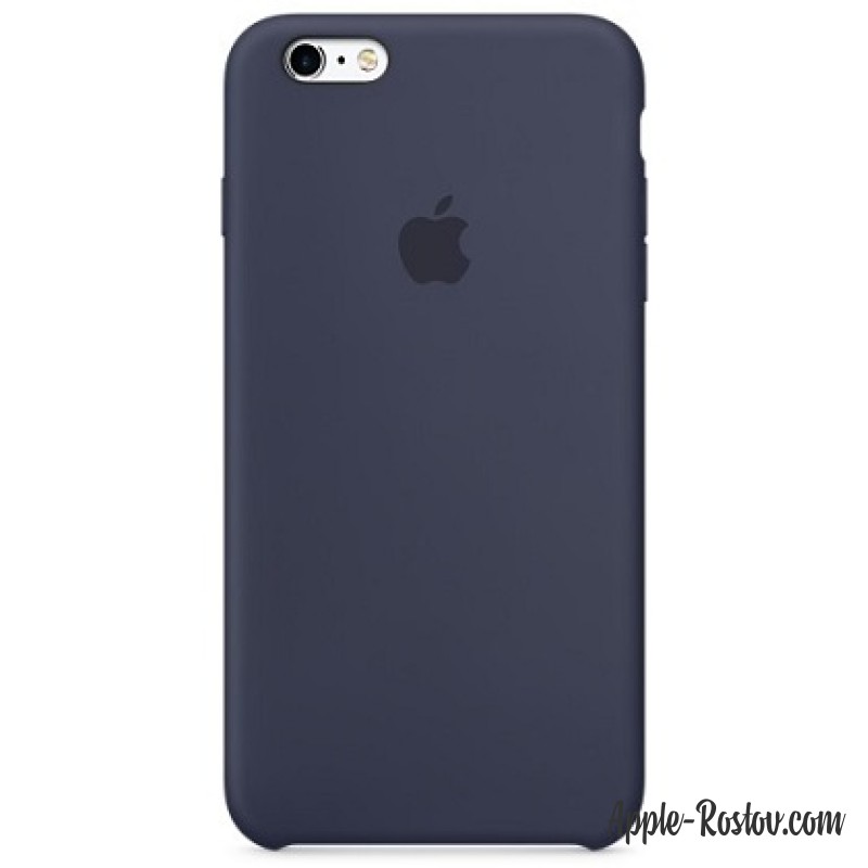 Силиконовый чехол для iPhone 6/6s тёмно-синего цвета