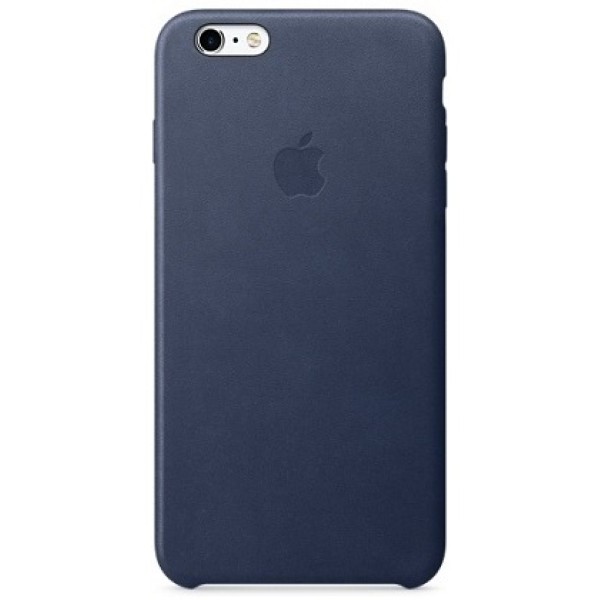 Кожаный чехол для iPhone 6 Plus/6s Plus тёмно-синего цвета