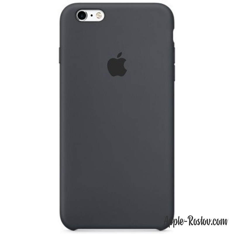 Силиконовый чехол для iPhone 6 Plus/6s Plus угольно-серого цвета