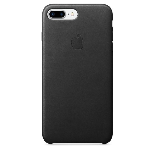Кожаный чехол для iPhone 8Plus/7 Plus чёрного цвета