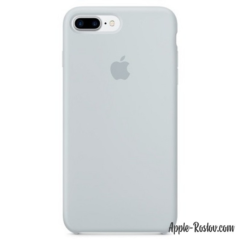 Силиконовый чехол для iPhone 7 Plus дымчато-голубого цвета