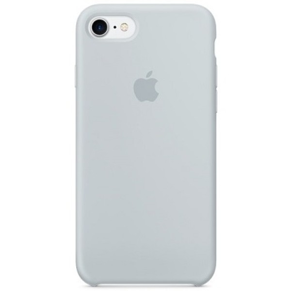 Силиконовый чехол для iPhone 8/7 дымчато-голубого цвета