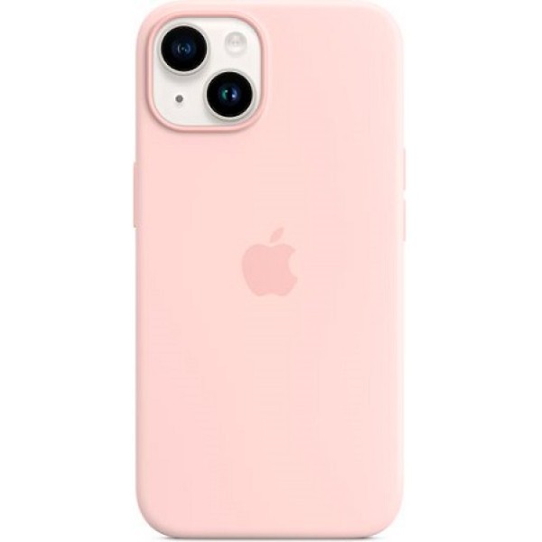 Silicone case iPhone 14 Plus MagSafe Pink