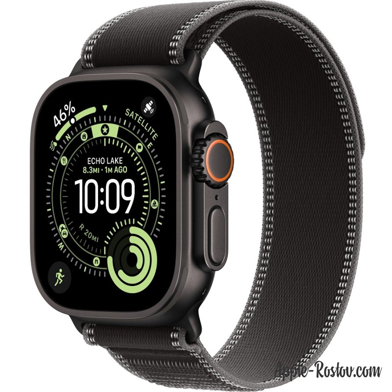 Apple Watch Ultra 3 (2025) 49mm Black Titanium Case ремешок Black Charcoal Trail Apple Watch Ultra 3 (2025) 49mm Black Titanium Case ремешок Black Charcoal Trail