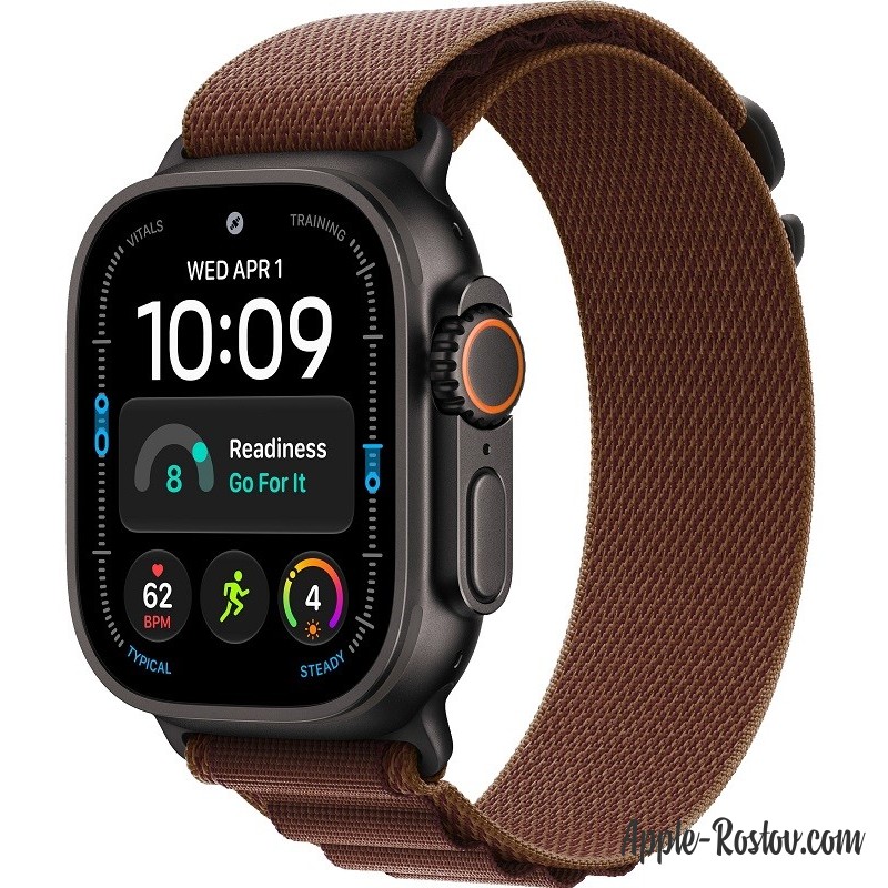 Apple Watch Ultra 4 49mm Black ремешок Burgundy Alpine Loop Apple Watch Ultra 4 49mm Black ремешок Burgundy Alpine Loop