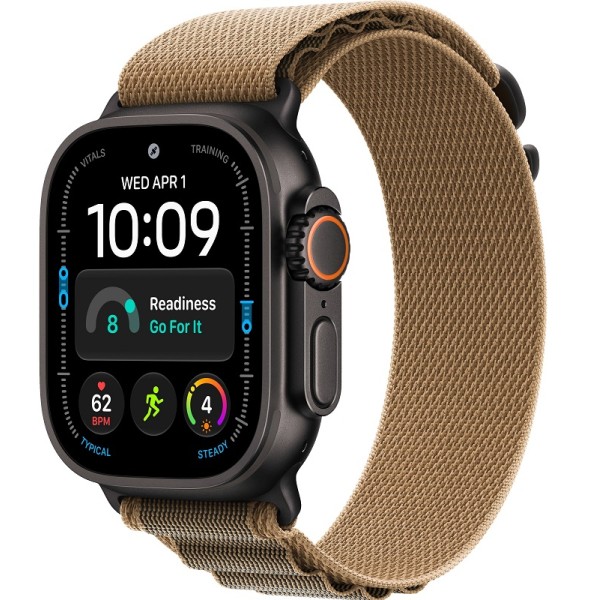 Apple Watch Ultra 4 49mm Black ремешок Desert Alpine Loop