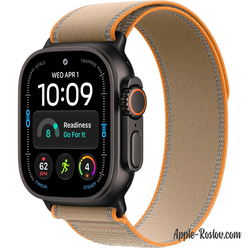 Apple Watch Ultra 4 49mm Black ремешок Sand Trail Loop