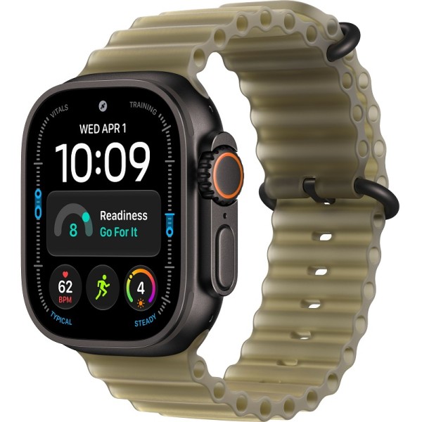 Apple Watch Ultra 4 49mm Black ремешок Translucent Kelp Ocean Band