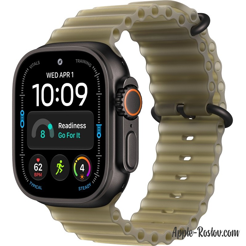 Apple Watch Ultra 4 49mm Black ремешок Translucent Kelp Ocean Band
