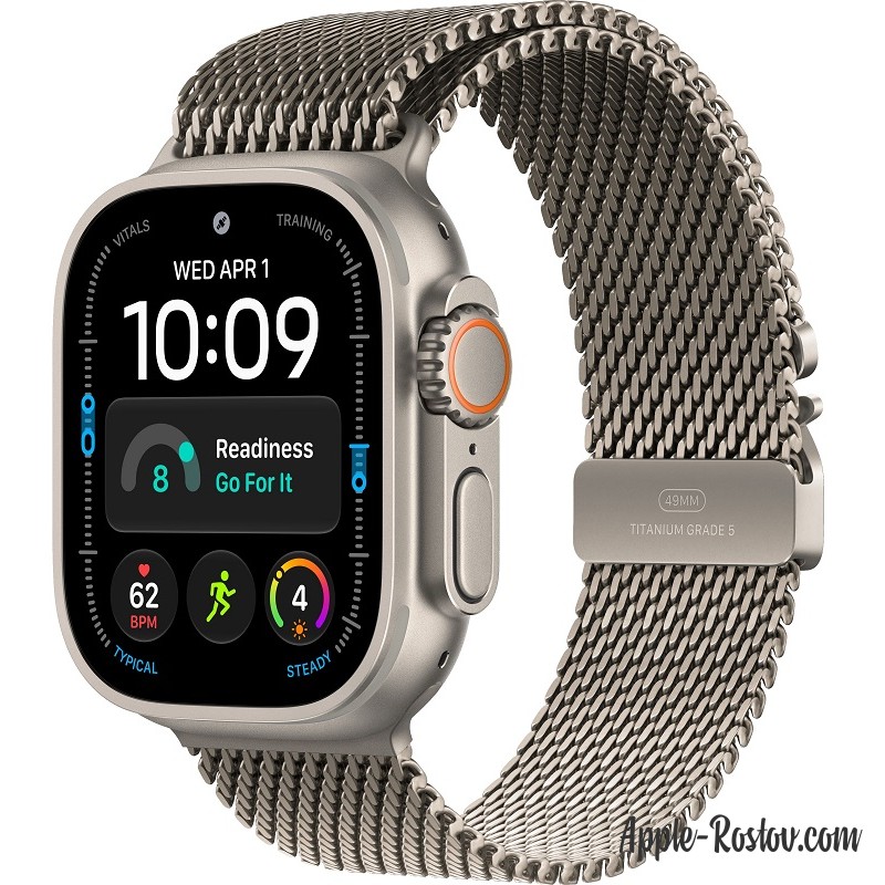 Apple Watch Ultra 4 49mm Natural ремешок Natural Titanium Milanese Loop Apple Watch Ultra 4 49mm Natural ремешок Natural Titanium Milanese Loop