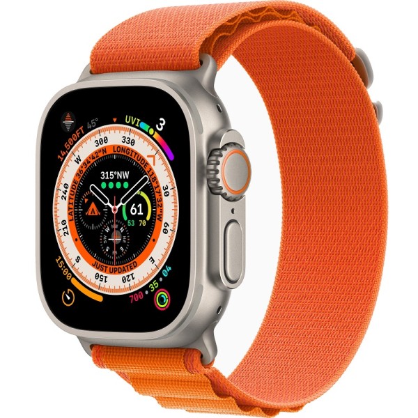 Apple Watch Ultra 49mm Titanium Case ремешок Orange Alpine