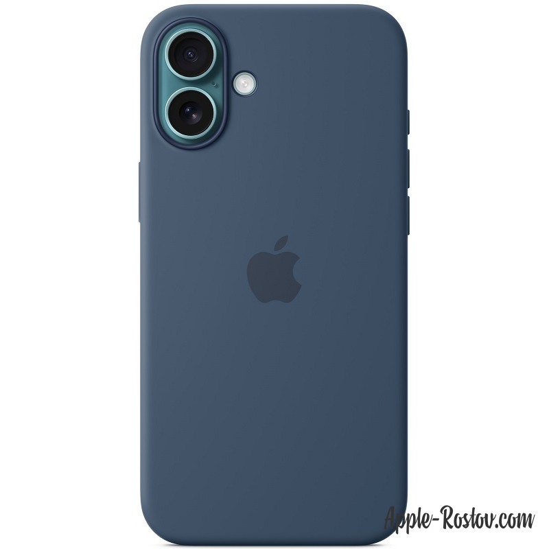 Silicone case iPhone 16 Plus MagSafe Denim