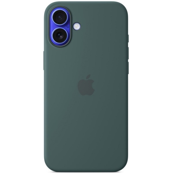 Silicone case iPhone 16 Plus MagSafe Lake Green