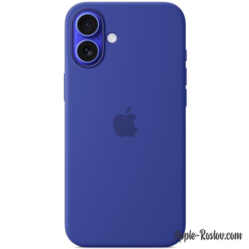 Silicone case iPhone 16 Plus MagSafe Ultramarine