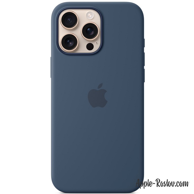 Silicone case iPhone 16 Pro Max MagSafe Denim