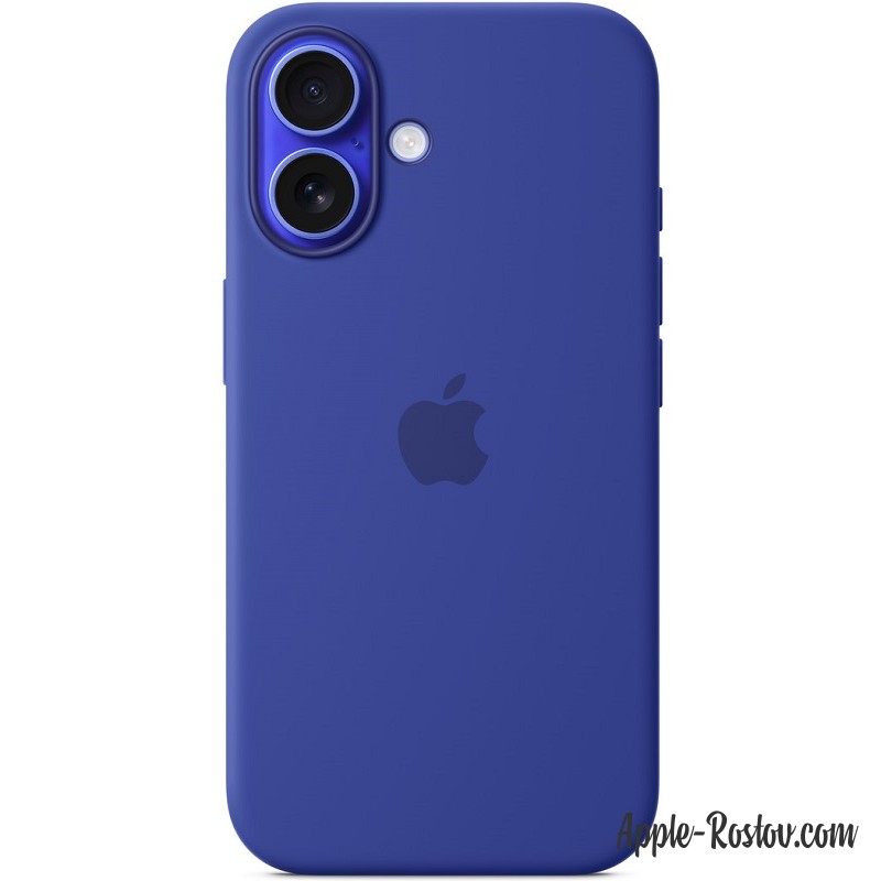 Silicone case iPhone 16 MagSafe Ultramarine