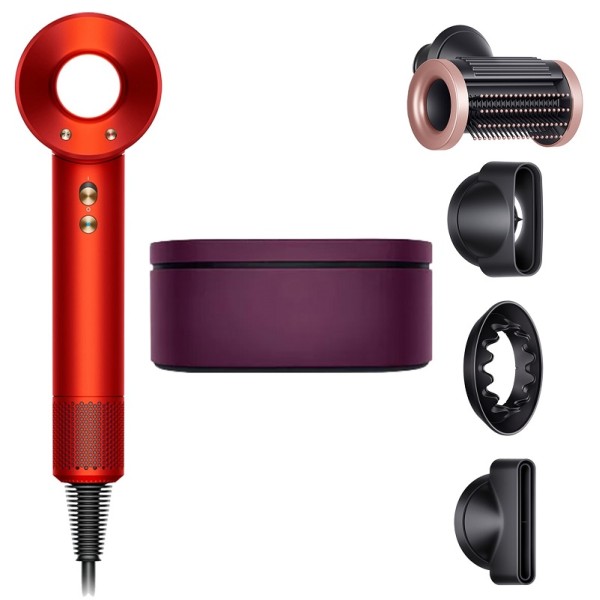 Фен Dyson Supersonic HD15 (Topaz Orange) с 4 насадками и боксом