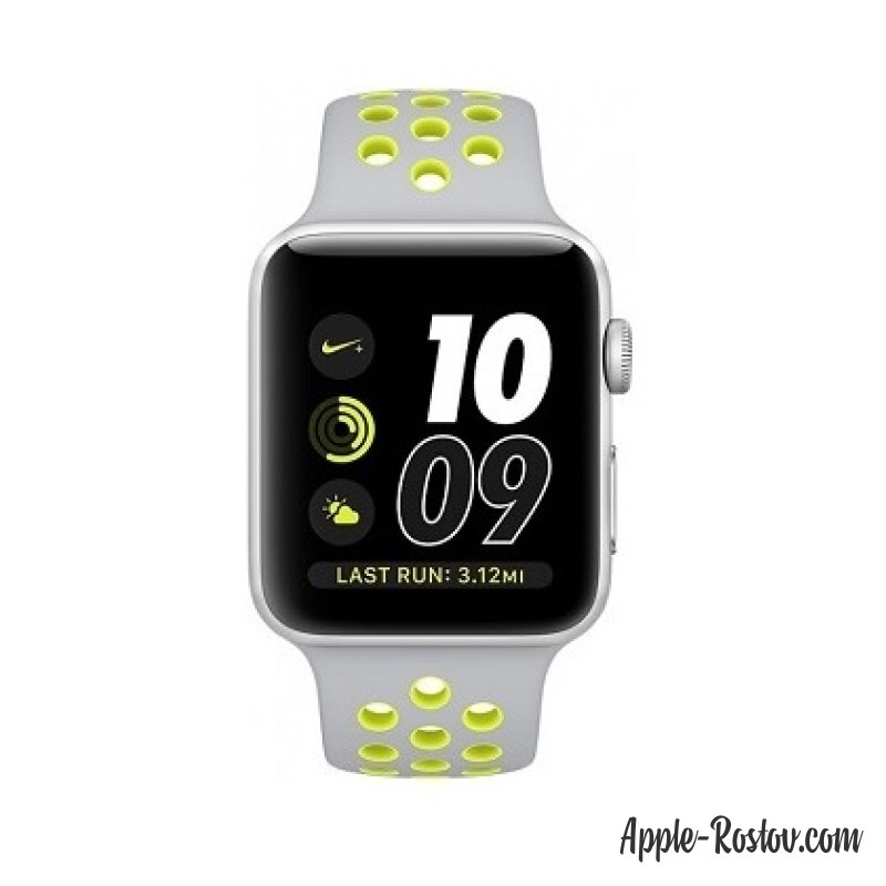 Apple Watch NIKE+ 42 mm silver/silver - green
