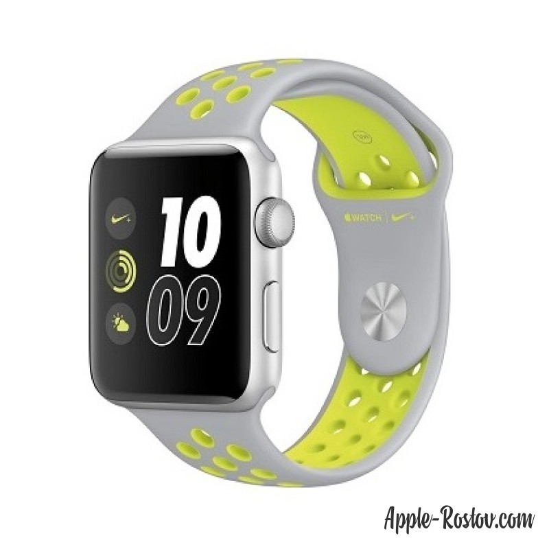 Apple Watch NIKE+ 42 mm silver/silver - green