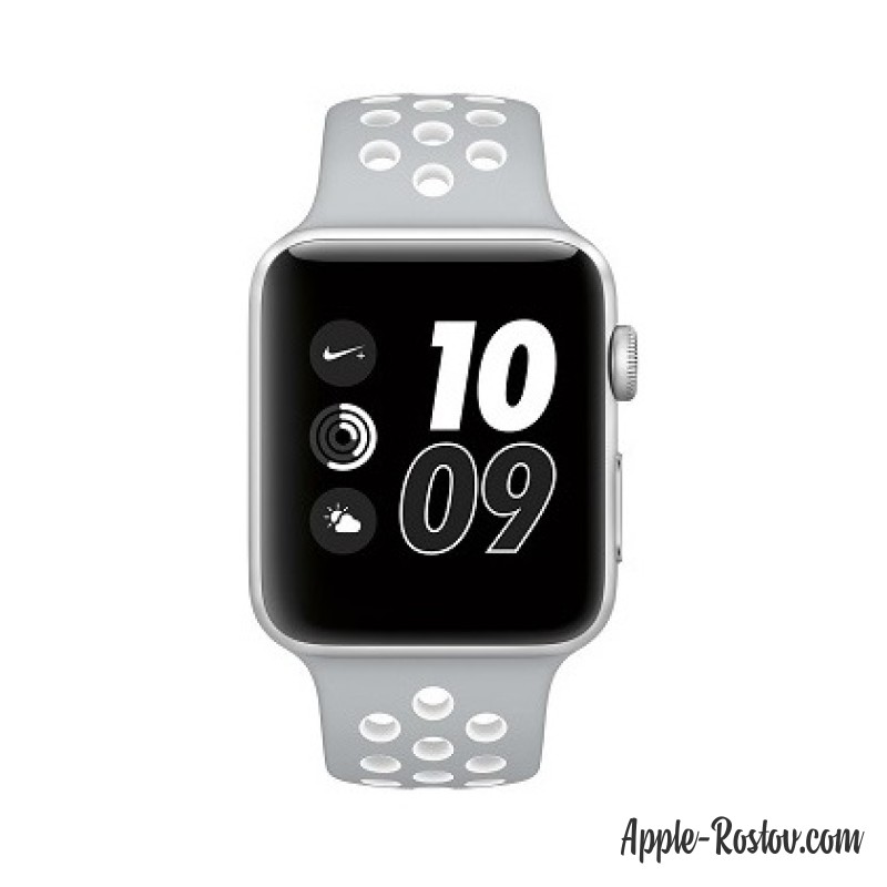 Apple Watch NIKE+ 42 mm silver/silver - white
