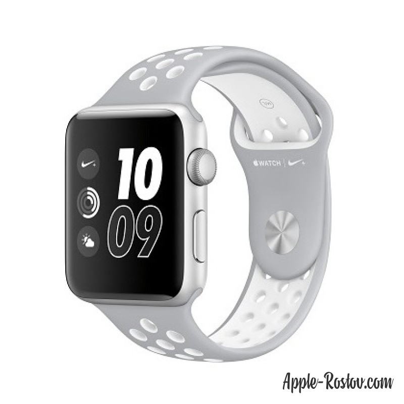 Apple Watch NIKE+ 42 mm silver/silver - white