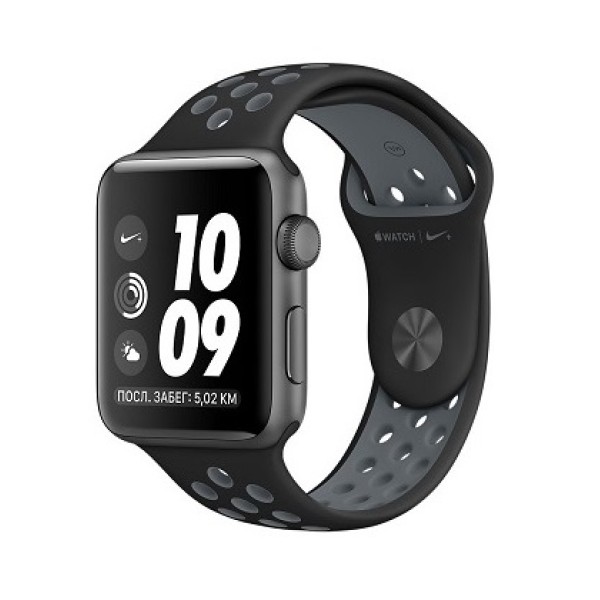 Apple Watch NIKE+ 42 mm space gray/black - cold gray