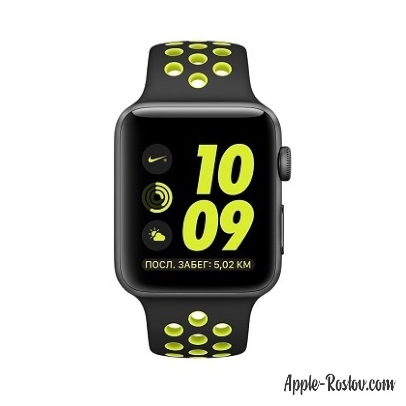 Apple Watch NIKE+ 42 mm space gray/black - green