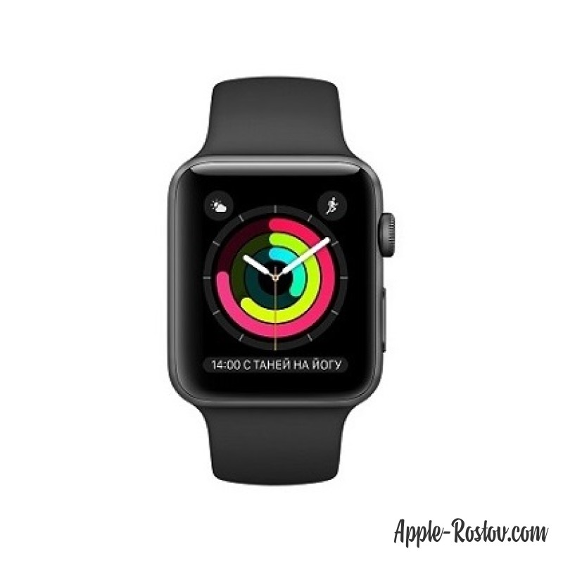 Apple Watch 38 mm space gray/sport black