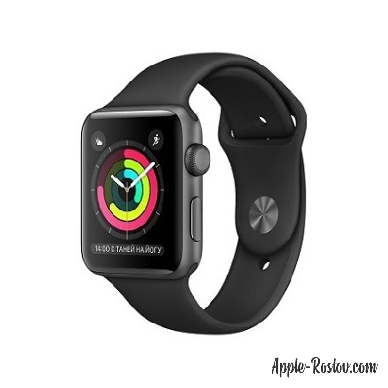 Apple Watch 38 mm space gray/sport black