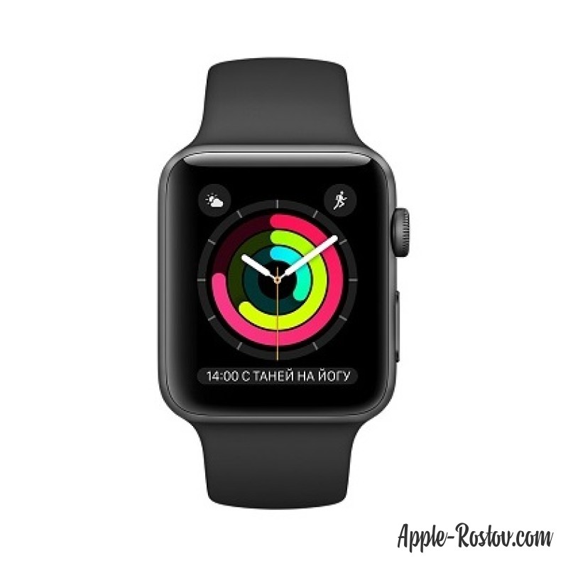 Apple Watch 42 mm space gray/sport black