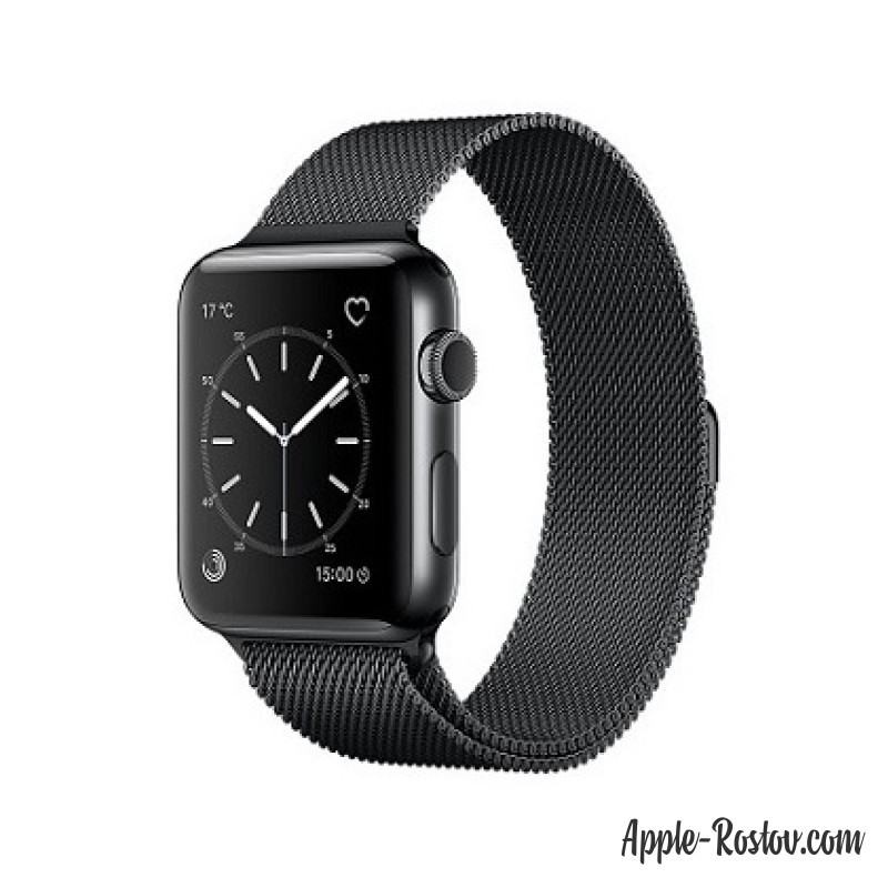 Apple Watch 2 42 mm space black/milanese black