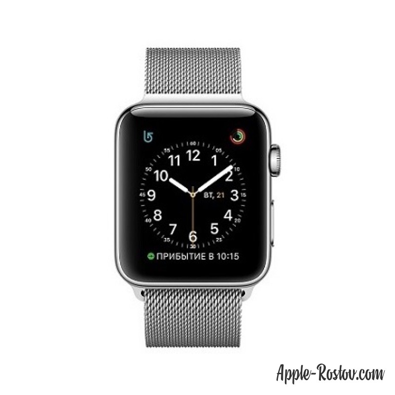 Apple Watch 2 38 mm stainless steel/milanese silver