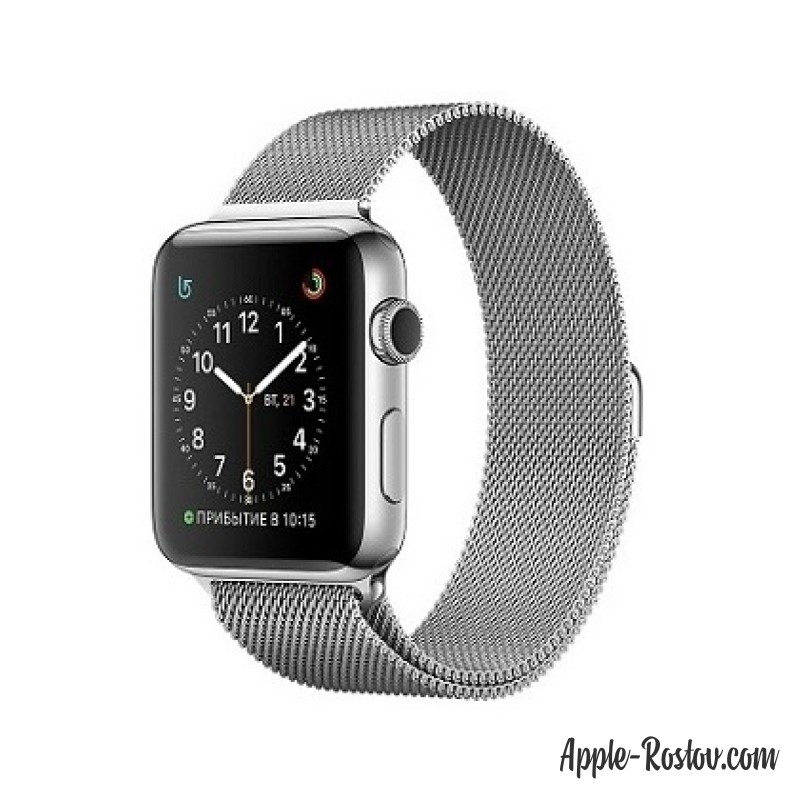 Apple Watch 2 42 mm stainless steel/milanese silver
