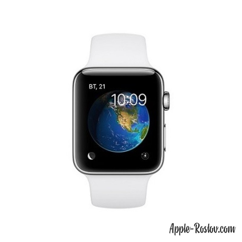 Apple Watch 2 38 mm stainless steel/sport white